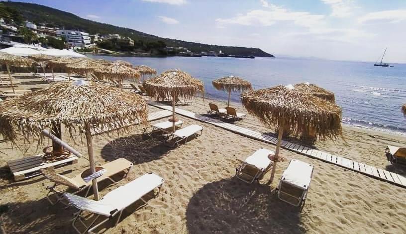 Παραθαλασσια Στουντιο Μιχαλιας Sea View Studio Michalias Agia Marina  Exterior foto