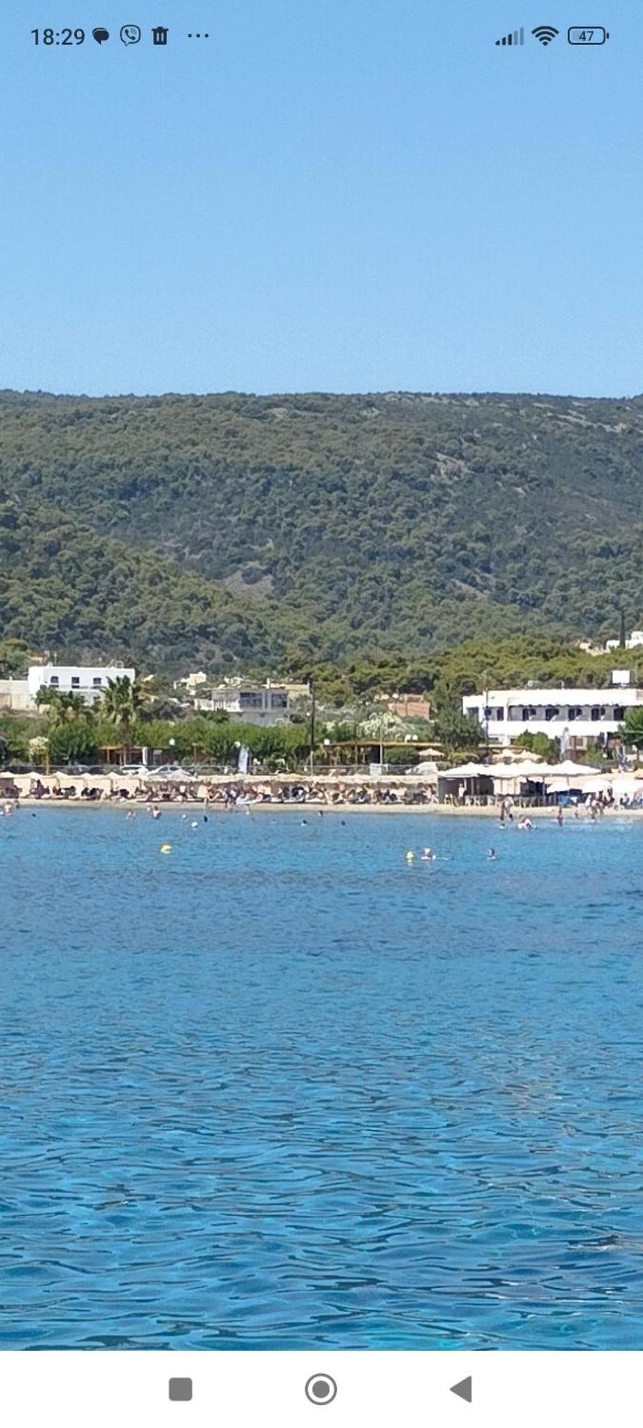 Παραθαλασσια Στουντιο Μιχαλιας Sea View Studio Michalias Agia Marina  Exterior foto